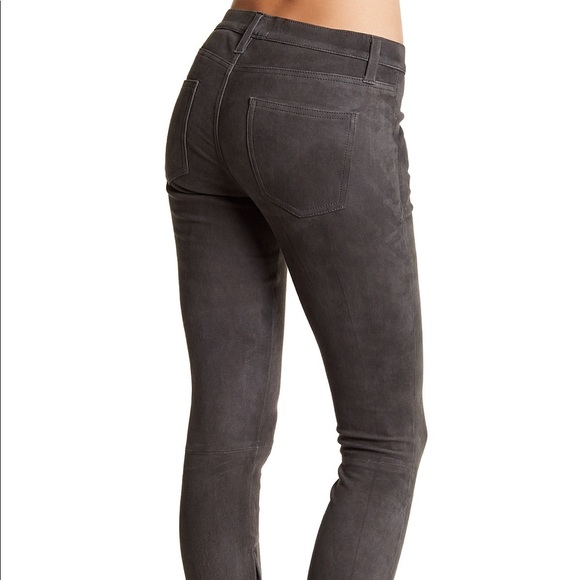 Rare real suede leather Current/Elliot jeans NEW - Picture 8 of 8